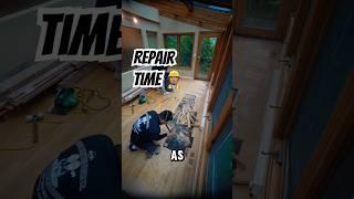 Repair time‍️#flooringexperts #contractor #repairs #homeimprovement #woodworking #construction