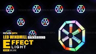 MOKA SFX LED RGB Windmill Background DJ Stage Effect Light