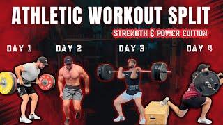 FULL LENGTH 7 day Athletic workout split | STRENGTH & POWER