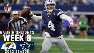 Los Angeles Rams vs. Dallas Cowboys Game Highlights | NFL 2023 Week 8