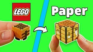 LEGO Minecraft VS Magnetic Paper Blocks