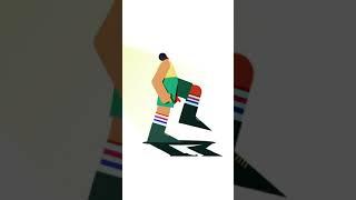 Walk cycle animation #shorts