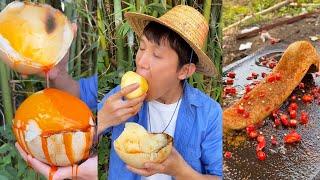 Have you ever eaten an egg bigger than your face?| Chinese Mountain Forest Life and Food #Moo TikTok