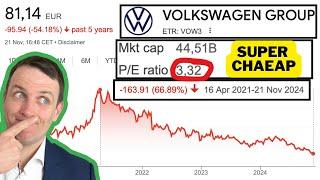 Volkswagen Investors Capitulating - VOW3 Stock At Decade Lows!!! VOW3 Stock Analysis