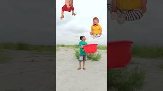 Flying crying babies Catching vs danching gorilla vs hen, parrot funny video #trending #shorts