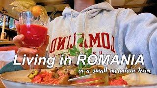 Daily Life in a Romanian Mountain Town,A Realistic Vlog of a WFH, Shopping, Cheese Pastry, ASMR Vlog