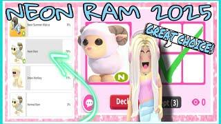 Trading NEON RAM in Adopt Me! You VOTED, I TRADED!!  Communities Top Pick!