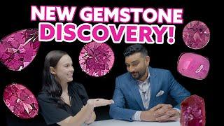 New Gemstone Discovery! Unboxing Malawi Magenta Garnet