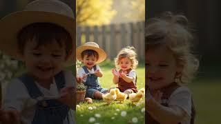 Kids & Chicks: A Wholesome Sunny Day  #kids #chicks #cute #funny #funnyvideo #shorts