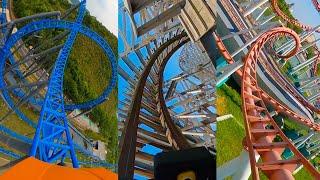 10 Roller Coasters We Rode In China! Front Seat POV!