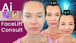 AI Beauty Face Analyzer: Facelift Consult at home. #FaceScore & #BeautyScanner