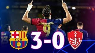 Barcelona vs Brest [3-0], UEFA Champions League 2024/25 - MATCH REVIEW