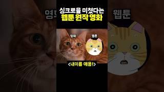 싱크로율 미쳤다는 웹툰 원작 영화