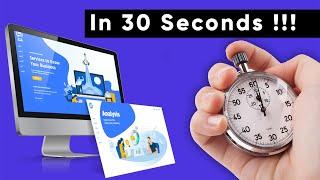 Build a Website in 30 Seconds NO Experience Required!