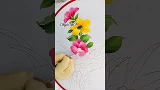 Fabric painting on cloth for beginners #fabricpainting