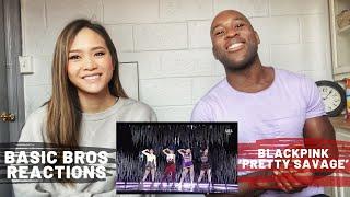 Basic Bros REACT | BLACKPINK 'PRETTY SAVAGE' LIVE