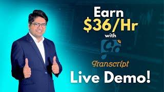 How to earn money doing Transcription jobs on GoTranscript | Audio Transcription Services