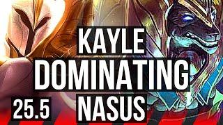 KAYLE vs NASUS (TOP) | Dominating | KR Master | 25.5