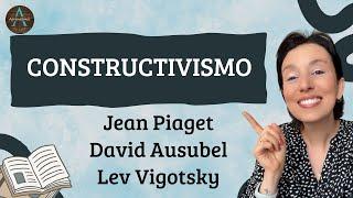 CONSTRUTIVISM Jean Piaget, David Ausubel and Lev Vygotsky