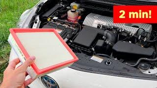 How To Replace Your Toyota Engine Air Filter | Corolla, Yaris, Auris, RAV4, C-HR, Prius replacement