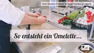 So entsteht ein Omelette im Best Western IB Premier Hotel Friedberger Warte / von Jane Uhlig