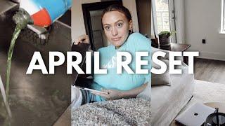 APRIL RESET: Spring cleaning, budget with me, Adsense goals, and reflecting on March!