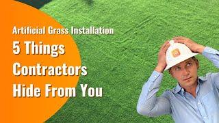 5 Things Artificial Turf Installers & Suppliers Hide From You