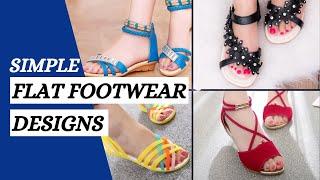 Simple Flat Footwear Designs For Ladies | Trending Sandals 2021 | Blossom Trends