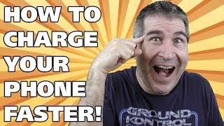 HOW TO CHARGE YOUR PHONE BATTERY FASTER! - Easy Everyday Solutions