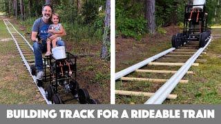 Building PVC Track for a Homemade Rideable Train