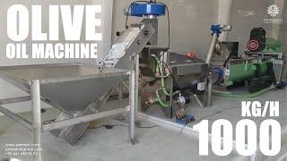 Full line of extra virgin olive oil extraction machine 1000 kg/h | Olive oil making machine 1 Ton/h