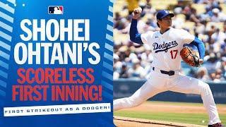 FULL INNING: Shohei Ohtani records first strikeouts as a member of the Dodgers  | 大谷翔平ハイライト