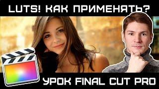 Работа с LUT в COLOR FINALE  в FINAL CUT. Как загрузить и применить ЛУТЫ к видео.