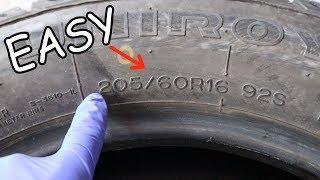 How to read a Tire Size (EASY!)