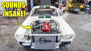 First Start Up in the RB26 Swapped Mustang!