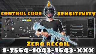 New Update 3.4️Best Sensitivity Code + Control Settings Pubg Mobile/Bgmi Sensitivity 2024