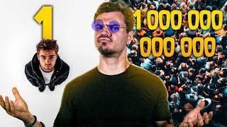 Si la Population Est de 1 Humain VS 1000 Milliards !