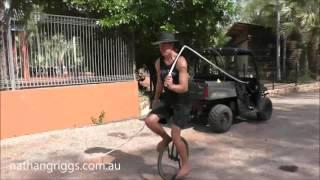 trick tuesday - nathangriggs whip cracking on a unicycle