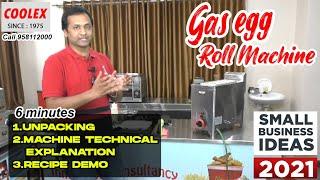 10 HOLE GAS EGG ROLL MACHINE UNPACKING,EXPLAINING IN DETAIL AND RECIPE DEMO,LOW INVESTMENT BUSINESS