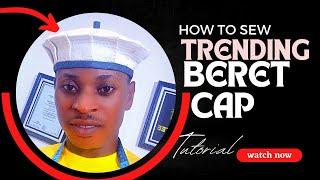 HOW TO SEW TRENDING BERET CAP /step by step #cap #beretcap