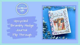 Handmade Upcycled Brambly Hedge Winter Story Memory Keeping Journal | Cornflower Lane