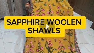  SAPPHIRE WOOLEN SHAWL | Sapphire Winter Collection | Sapphire #sapphire