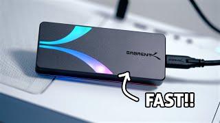 SABRENT Rocket RGB USB-C M.2 SSD Enclosure | Beauty & Performance