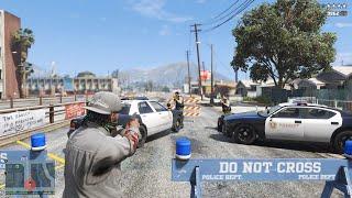 GTA V [R.D.E. 4.0.4 Expanded] - Franklin & Lamar Ballas Gang War + 10 Star Escape