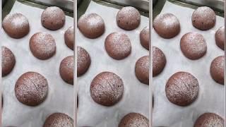 全麥紫薯麻薯包 Whole wheat purple sweet potato mochi bread