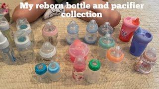 My reborn bottle and pacifier collection