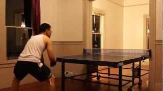 Eunsoo Lee vs. Marek Zochowski, Table Tennis Match in Doorway, Yuma, Arizona 22 September 2011