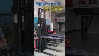 JIN YANG HU full electric walking Pallet jack stacker forklift for warehouse