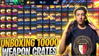 Opening 10000 Rare Weapon Crates In 11 Year Old Boy - Garena Free Fire