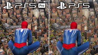 Marvel's Spider-Man 2 PS5 vs PS5 Pro Graphics Comparison (4K 60FPS)